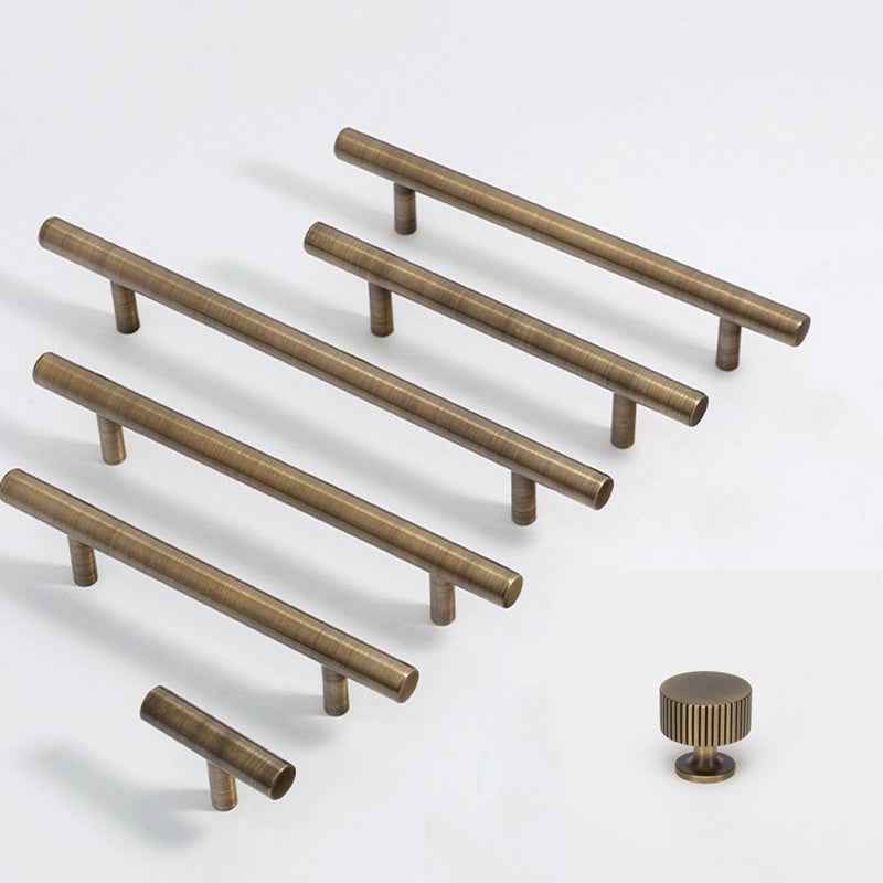 Antique Brass Kitchen Cabinet Handles - Vintage Drawer Dresser Knobs Pulls for Cupboard Wardrobe Doors