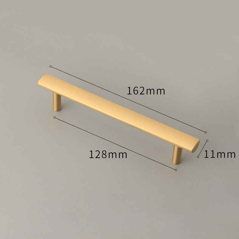 Satin Brass Cabinet Handles for Modern Kitchen and Furniture - Stylish Drawer Knobs and Dresser Pulls - FocusHardware