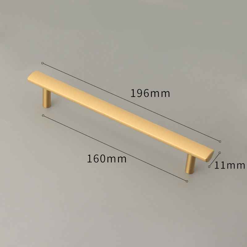 Satin Brass Cabinet Handles for Modern Kitchen and Furniture - Stylish Drawer Knobs and Dresser Pulls - FocusHardware
