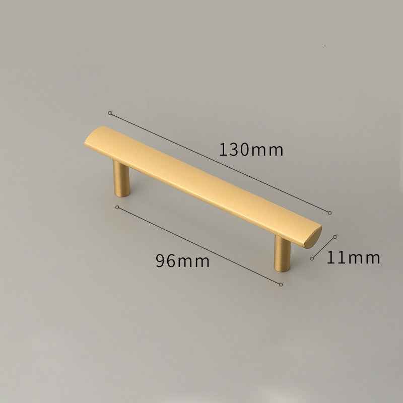 Satin Brass Cabinet Handles for Modern Kitchen and Furniture - Stylish Drawer Knobs and Dresser Pulls - FocusHardware