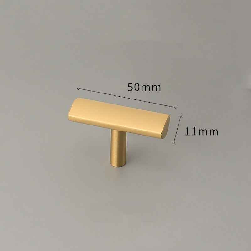Satin Brass Cabinet Handles for Modern Kitchen and Furniture - Stylish Drawer Knobs and Dresser Pulls - FocusHardware