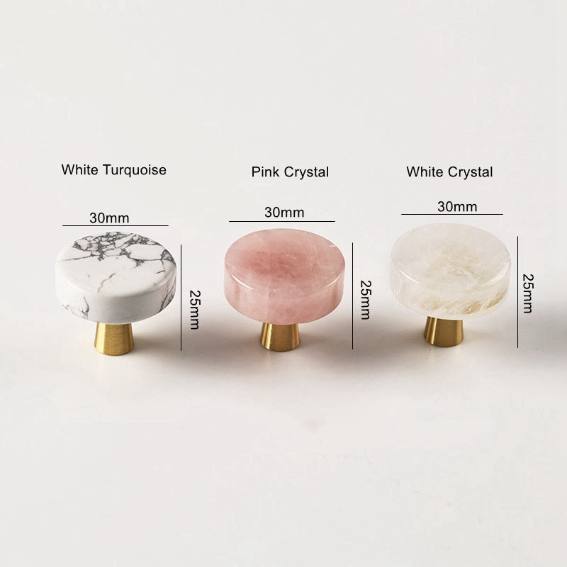 Decorative Crystal Cabinet Knobs - Modern Drawer Dresser Knobs For Kitchen,Cupboard, and Wardrobe Pulls