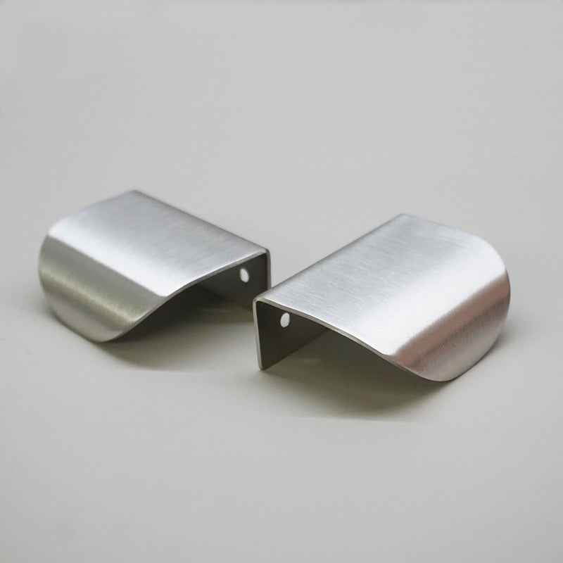 Modern Cabinet Drawer Pulls - Silver Stainless Steel Furniture Knobs for Kitchen Cupboard and Wardrobe Doors - FocusHardware