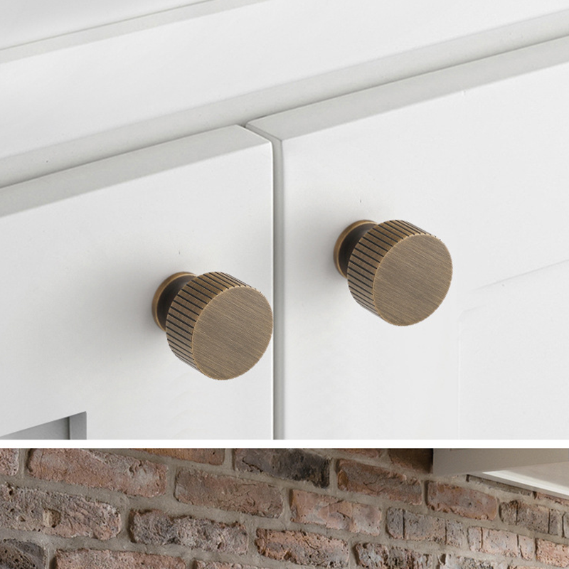 Antique Brass Drawer Knobs Vintage Cabinet Pulls for Furniture Cupboards - FocusHardware