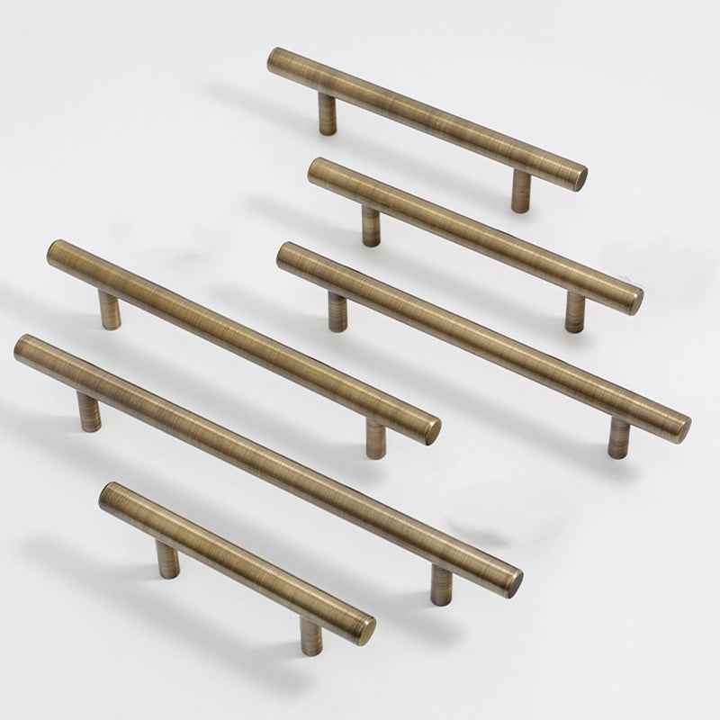 Antique Brass Cabinet Handles - Vintage Dresser Pulls for Kitchen Cupboard Doors - FocusHardware