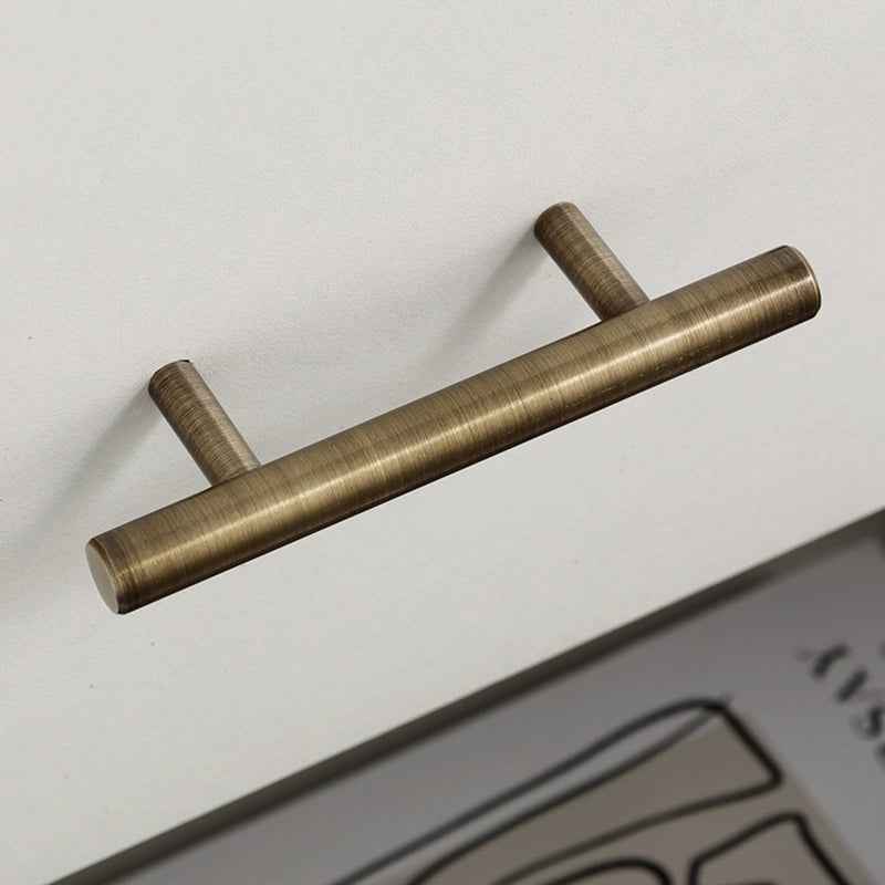 Antique Brass Cabinet Handles - Vintage Dresser Pulls for Kitchen Cupboard Doors - FocusHardware