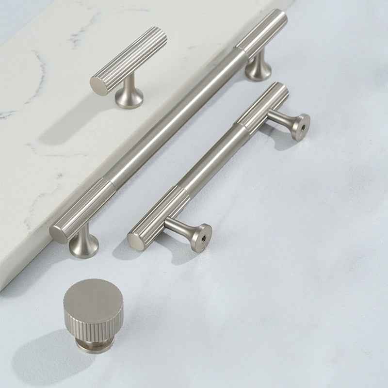 Brushed Nickel Cabinet Handles and Pulls - Brass Drawer Dresser Furniture Pulls - FocusHardware