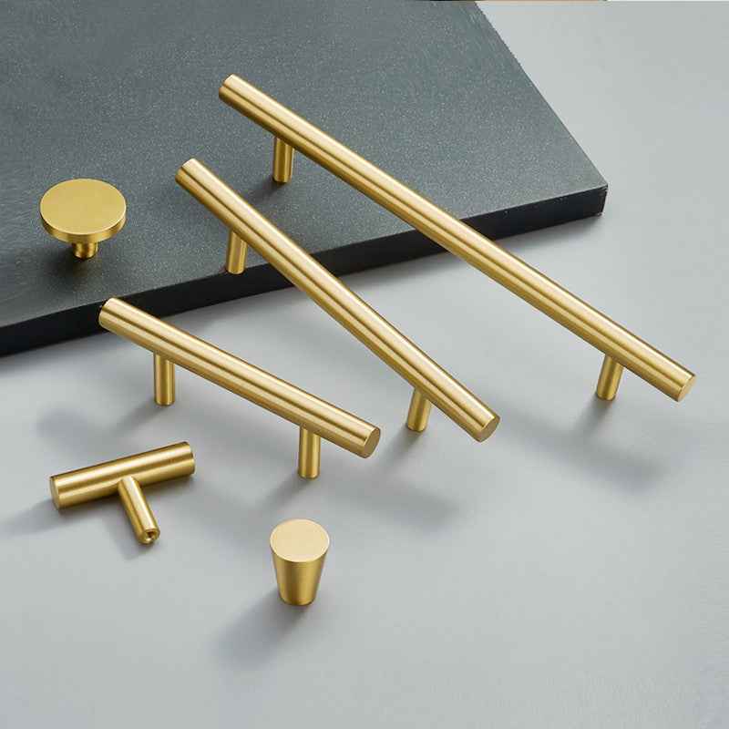 Modern Gold Brass Cabinet Knobs and Handles for Kitchen Cabinets, Cupboard Door Pulls, and Drawer Hardware - FocusHardware