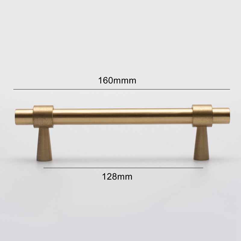 Solid Brass Cabinet Handles - Timeless Gold Drawer Dresser Pulls for Kitchen Cabinets and Furniture - FocusHardware
