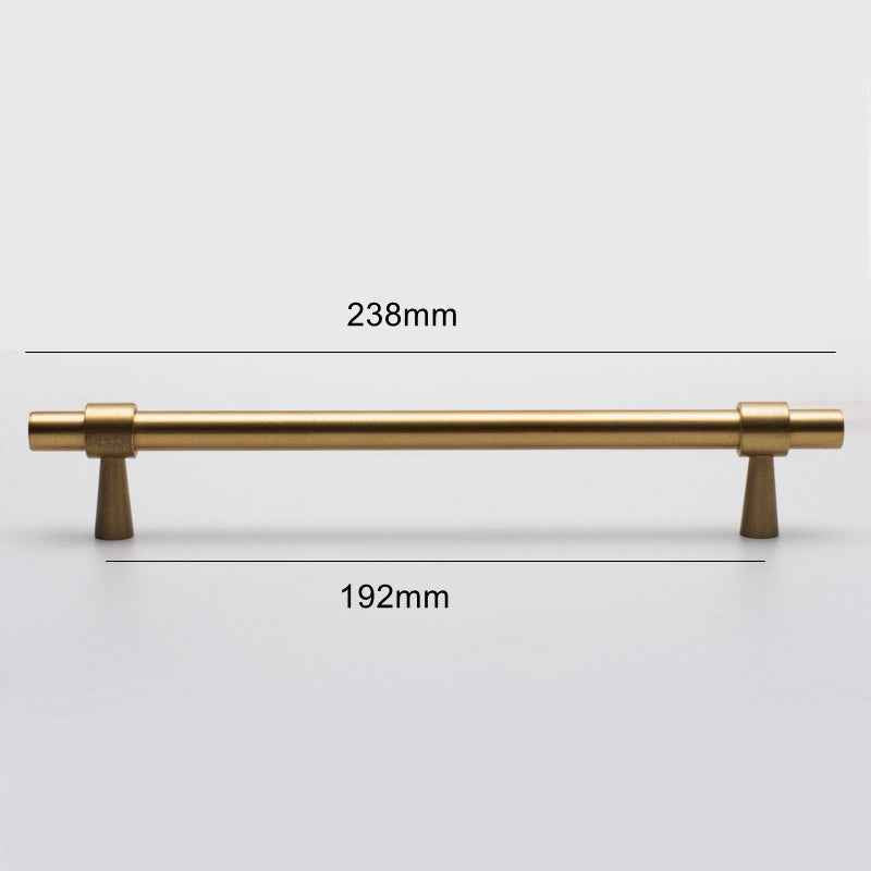 Solid Brass Cabinet Handles - Timeless Gold Drawer Dresser Pulls for Kitchen Cabinets and Furniture - FocusHardware