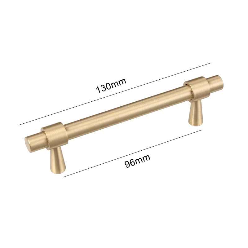 Solid Brass Cabinet Handles - Timeless Gold Drawer Dresser Pulls for Kitchen Cabinets and Furniture - FocusHardware