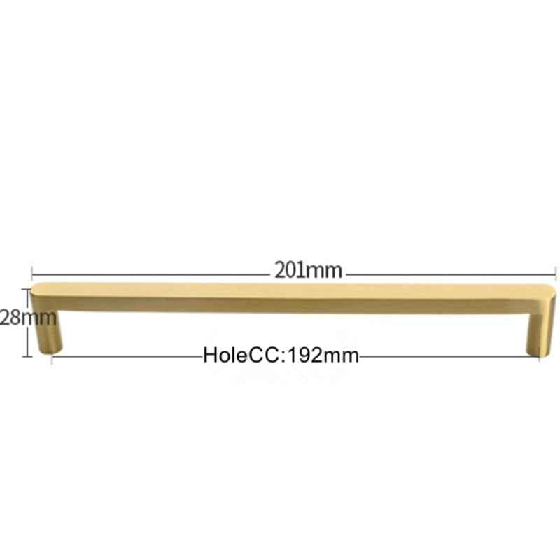 Minimalist Brass Drawer Pulls for Wardrobe, Dresser, Cupboard, and Kitchen Handles - FocusHardware
