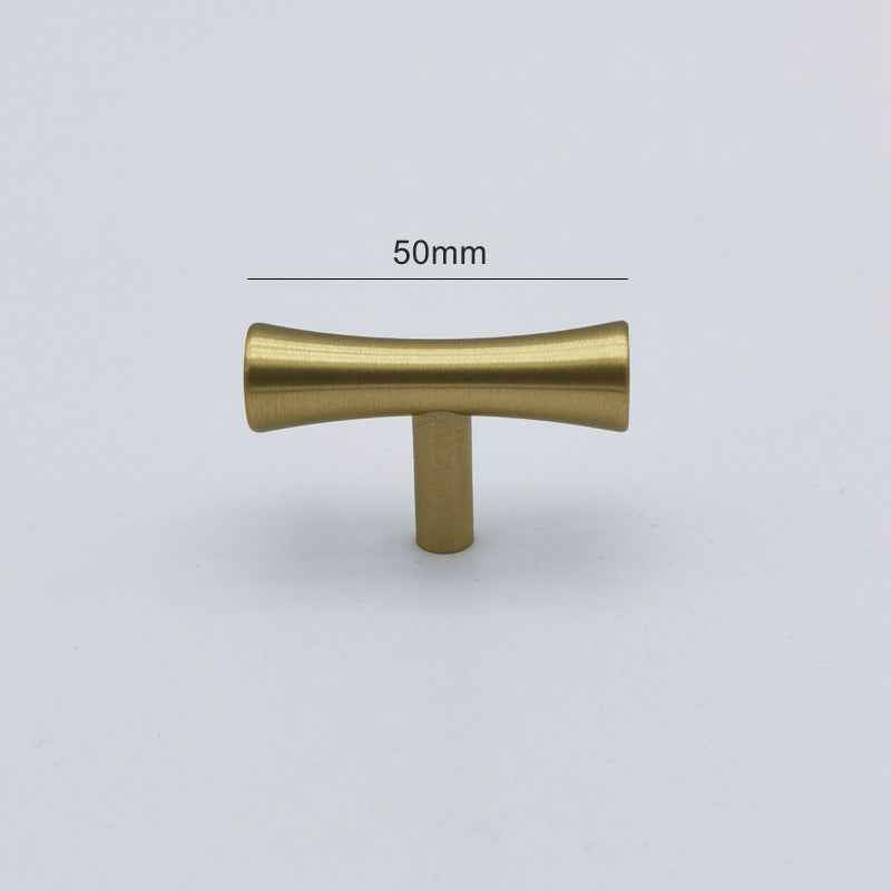 Brass Kitchen Pulls Brushed Brass Cabinet Knobs Gold Drawer Dresser Handles for Furniture - FocusHardware