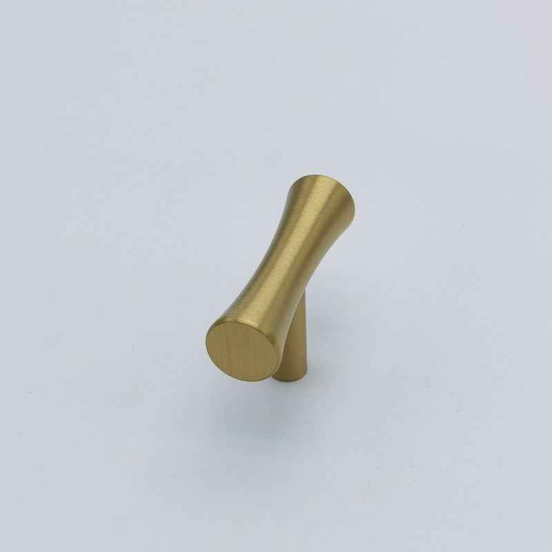 Brass Kitchen Pulls Brushed Brass Cabinet Knobs Gold Drawer Dresser Handles for Furniture - FocusHardware