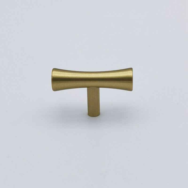 Brass Kitchen Pulls Brushed Brass Cabinet Knobs Gold Drawer Dresser Handles for Furniture - FocusHardware