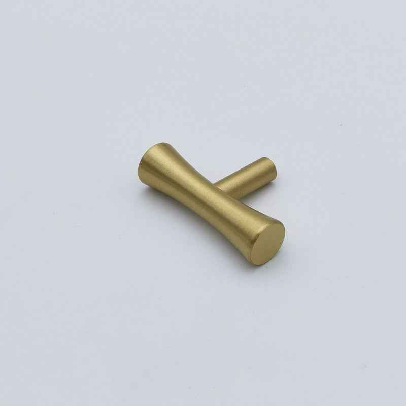 Brass Kitchen Pulls Brushed Brass Cabinet Knobs Gold Drawer Dresser Handles for Furniture - FocusHardware