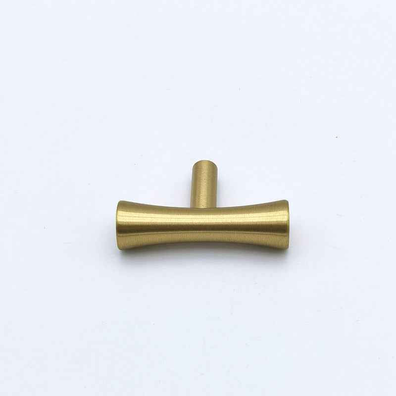 Brass Kitchen Pulls Brushed Brass Cabinet Knobs Gold Drawer Dresser Handles for Furniture - FocusHardware