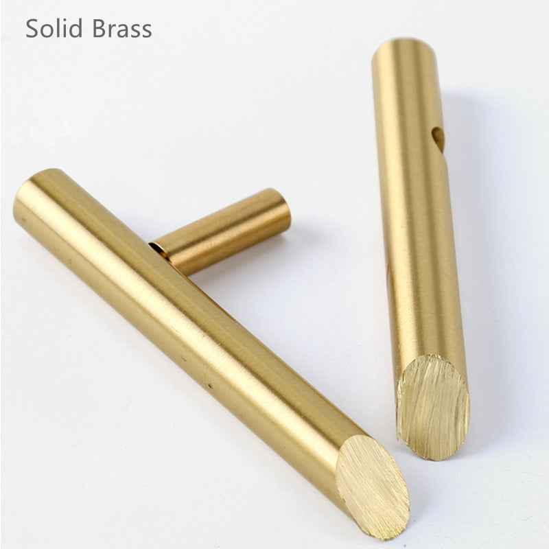Modern Brass Cabinet Pulls for Kitchen Cabinets and Cupboard Doors - Stylish Gold Handles - FocusHardware