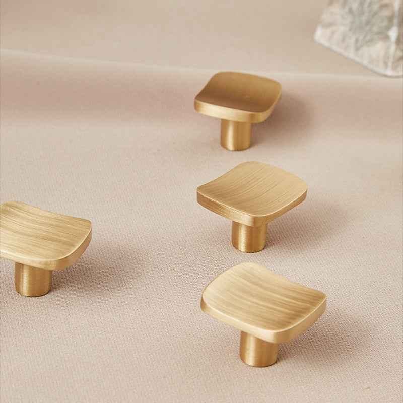 Minimalist Brass Dresser Knobs – Solid Gold Cabinet Pulls for Furniture Drawers and Closet Doors - FocusHardware