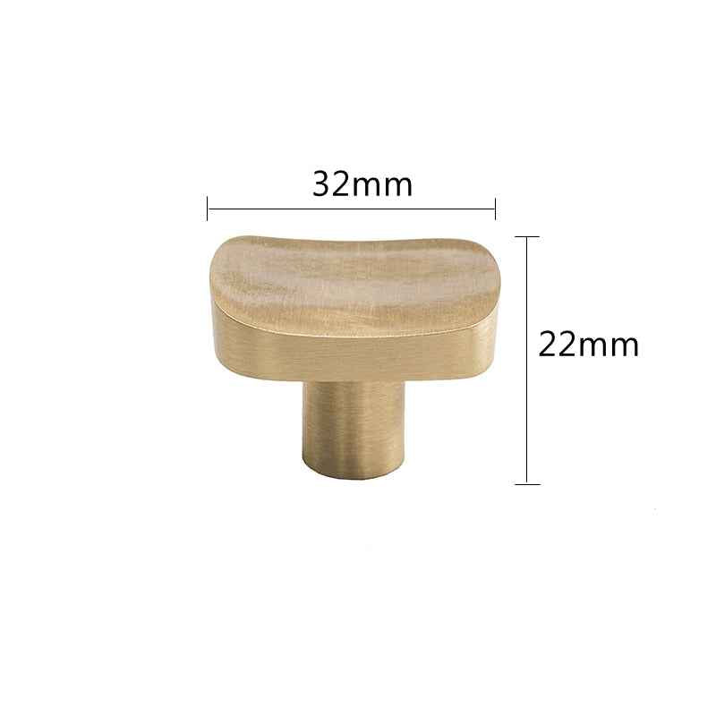 Minimalist Brass Dresser Knobs – Solid Gold Cabinet Pulls for Furniture Drawers and Closet Doors - FocusHardware