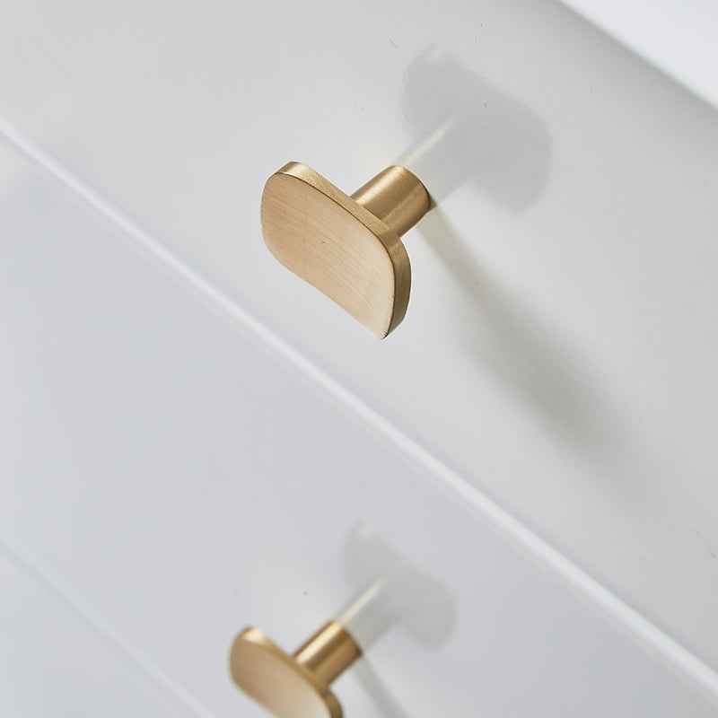 Minimalist Brass Dresser Knobs – Solid Gold Cabinet Pulls for Furniture Drawers and Closet Doors - FocusHardware