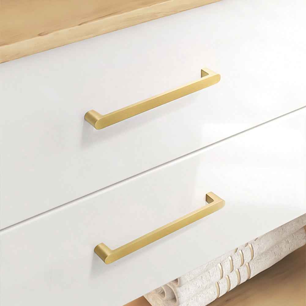 Modern Brass Cabinet Knobs Handles for Dresser, Drawer, and Wardrobe - Gold Furniture Hardware - FocusHardware