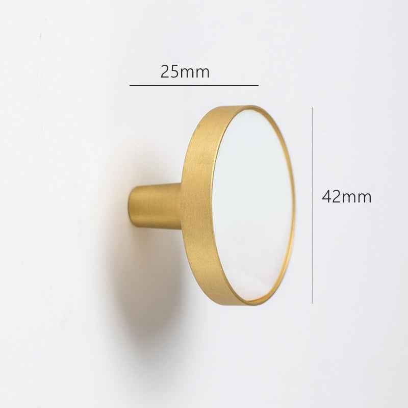 Nordic Marble Metal Hook for Coats, Hats, and Purses - Decorative Wall Mounted Brass Hanger - FocusHardware