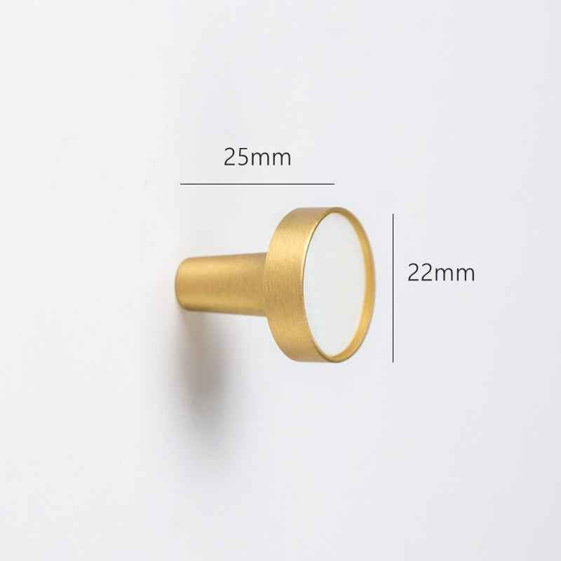 Nordic Marble Metal Hook for Coats, Hats, and Purses - Decorative Wall Mounted Brass Hanger - FocusHardware
