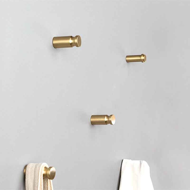 Solid Brass Hooks Wall Door Clothes Coat Hat Hanger Kitchen Bathroom Rustproof Towel Hooks - FocusHardware
