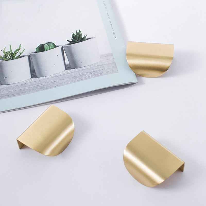 Brushed Brass Drawer Pulls for Cabinets, Dressers, and Wardrobes - Stylish Gold Handles - FocusHardware