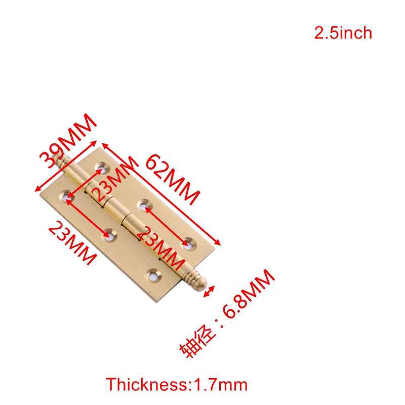 Solid Brass Cabinet Hinges for Kitchen Cupboard and Drawer Doors – Available in 2", 2.5", and 3" Sizes - FocusHardware