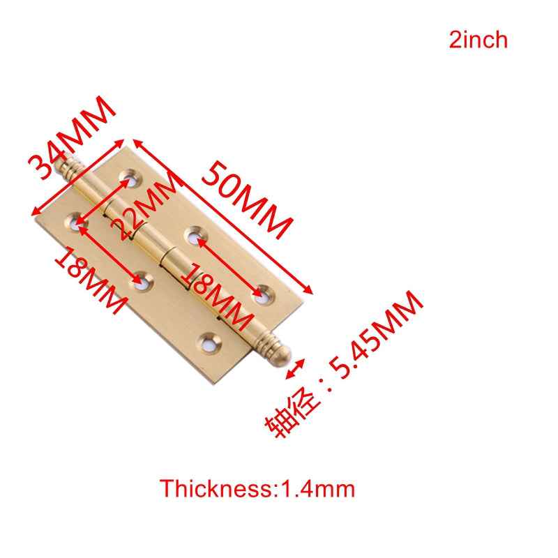 Solid Brass Cabinet Hinges for Kitchen Cupboard and Drawer Doors – Available in 2", 2.5", and 3" Sizes - FocusHardware