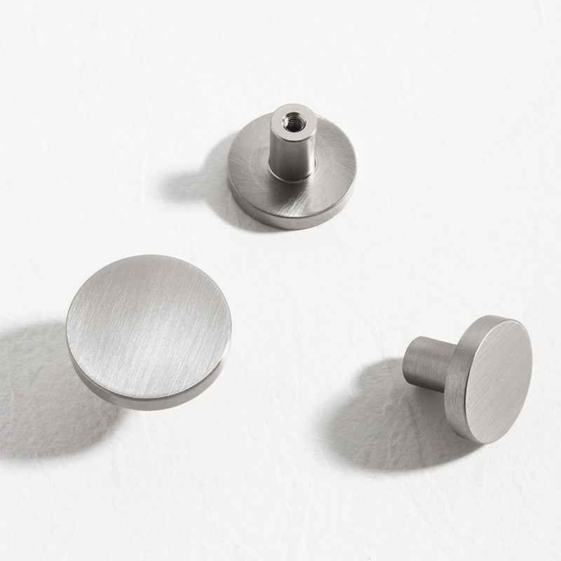 Brushed Nickel Cabinet Knobs for Kitchen and Dresser Pulls - Silver Handles for Cupboards and Wardrobes - FocusHardware