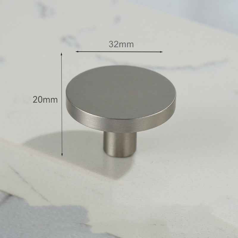 Brushed Nickel Cabinet Knobs for Kitchen and Dresser Pulls - Silver Handles for Cupboards and Wardrobes - FocusHardware