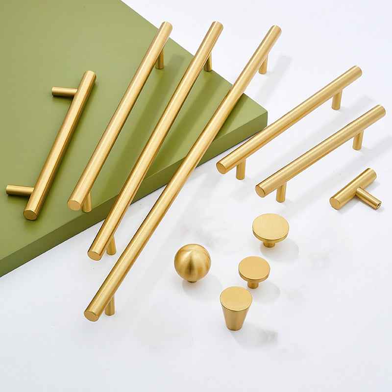 Solid Brass Handles for Drawers - Gold Cabinet Dresser Knobs and Pulls - FocusHardware
