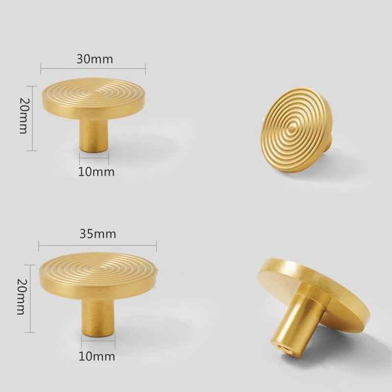 Modern Gold Cabinet Knobs and Handles for Kitchens - Brass Cupboard Door Pulls and Drawer Hardware - FocusHardware