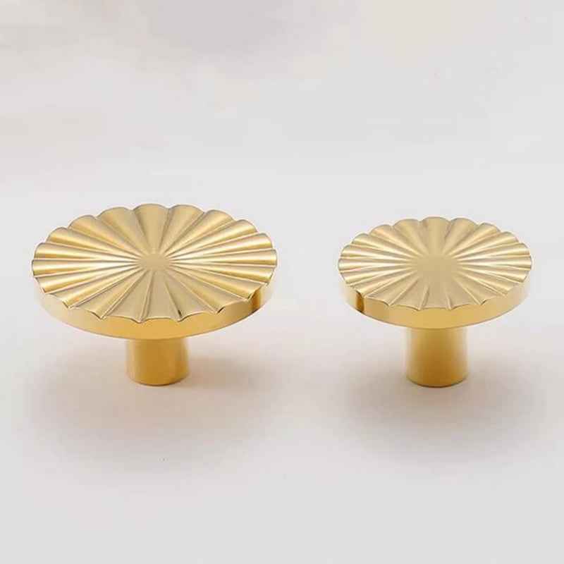 Brushed Solid Brass Cabinet Knobs for Kitchen Cupboards and Dresser Drawers - Premium Solid Brass Cabinet Knobs - FocusHardware