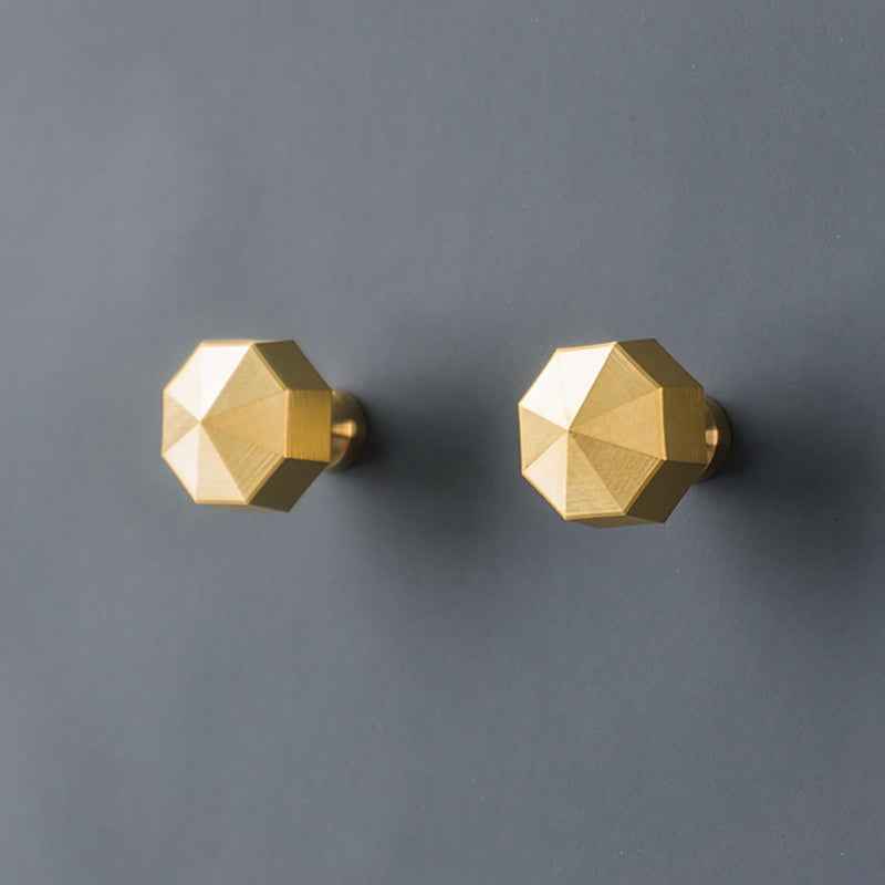 Gold Brass Drawer Knobs for Modern Kitchen and Wardrobe Furniture Handles - FocusHardware