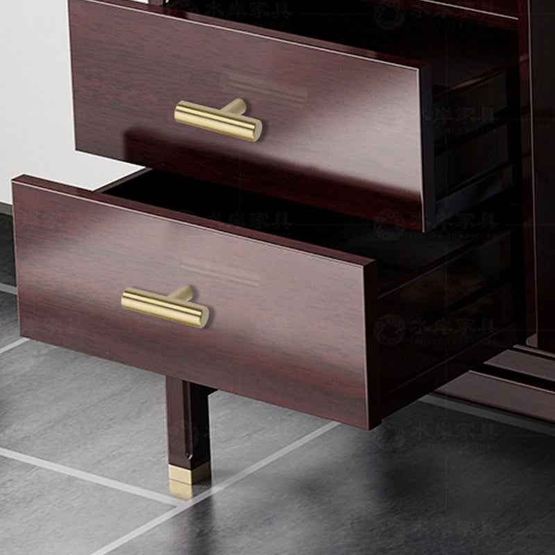 Modern Brushed Brass Drawer Pulls - Stylish Kitchen Cabinet Knobs and Handles for Dressers and Wardrobes - FocusHardware
