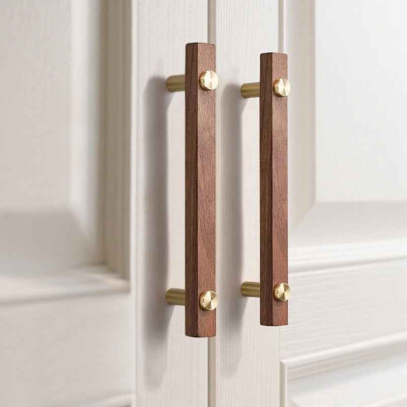 Walnut Cabinet Handles for Modern Kitchen Cabinets and Drawers - FocusHardware