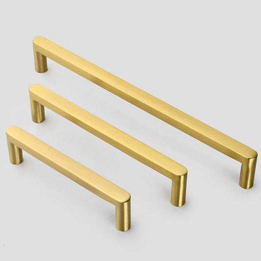 Brushed Brass Cabinet Knobs and Handles Gold Kitchen Drawer Dresser Pulls for Furniture Wardrobes Handles Modern