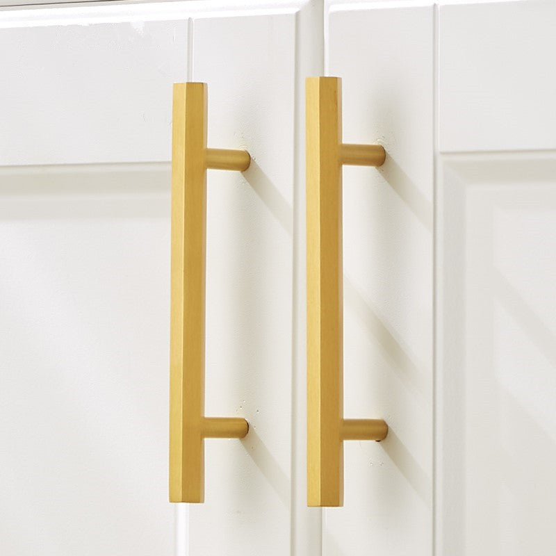 Hexagon Brass Cabinet Handles for Kitchen, Drawer, Dresser, and Cupboard - Stylish Gold Pulls in 96mm, 128mm, and 160mm Sizes - FocusHardware
