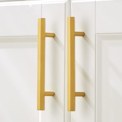Hexagon Brass Cabinet Handles for Kitchen, Drawer, Dresser, and Cupboard - Stylish Gold Pulls in 96mm, 128mm, and 160mm Sizes - FocusHardware
