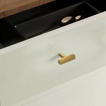 Solid Brass Cabinet Drawer Pulls - Gold Kitchen Knobs and Handles for Furniture Hardware