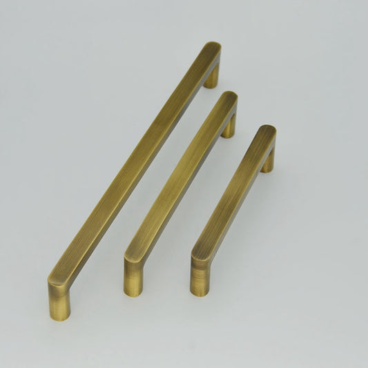 Antique Brass Kitchen Cabinet Knobs Handles Vintage Cupboard Drawer Dresser Pulls Furniture Wardrobe Door Knobs Handles Retro