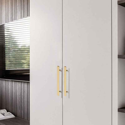 Satin Brass Cabinet Handles for Modern Kitchen and Furniture - Stylish Drawer Knobs and Dresser Pulls - FocusHardware