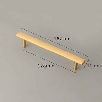 Satin Brass Cabinet Handles for Modern Kitchen and Furniture - Stylish Drawer Knobs and Dresser Pulls - FocusHardware