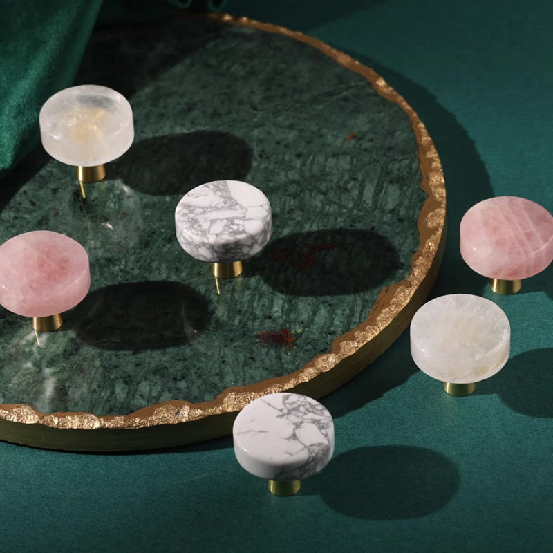 Decorative Crystal Cabinet Knobs - Modern Drawer Dresser Knobs For Kitchen,Cupboard, and Wardrobe Pulls