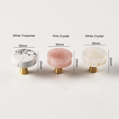 Decorative Crystal Cabinet Knobs - Modern Drawer Dresser Knobs For Kitchen,Cupboard, and Wardrobe Pulls