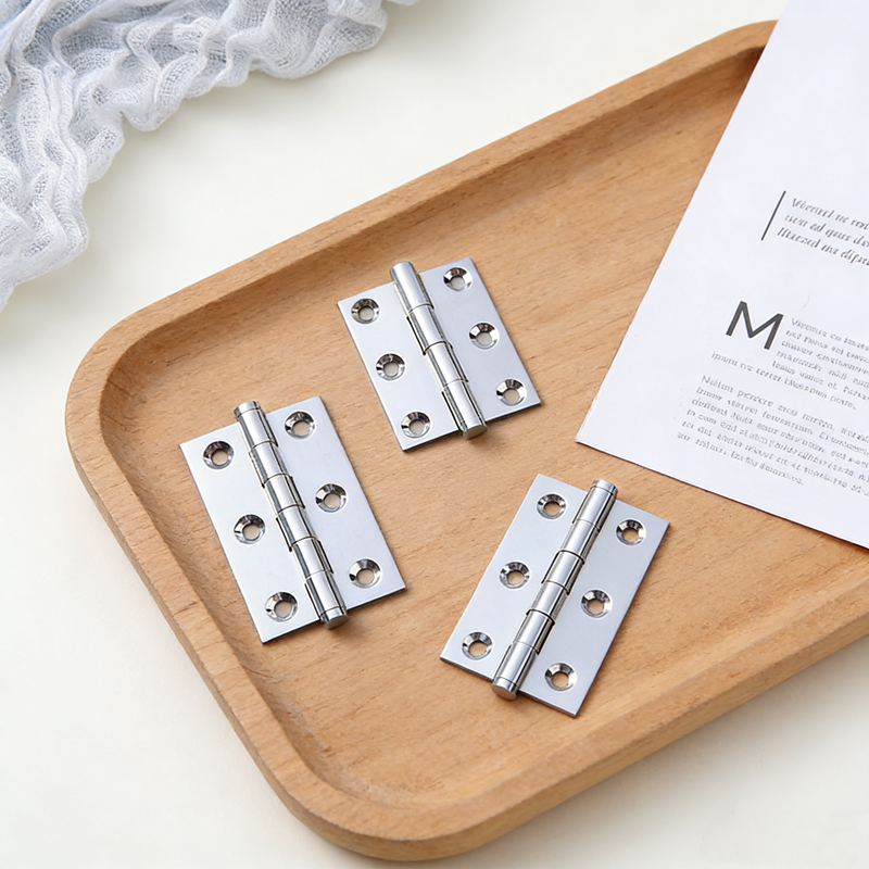 Polished Brass Hinges for Kitchen Cabinet- Modern Chromed Cupboard Door Hinges 2"/2.5"/3"
